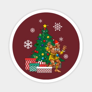 Dhalsim Around The Christmas Tree Street Fighter Magnet